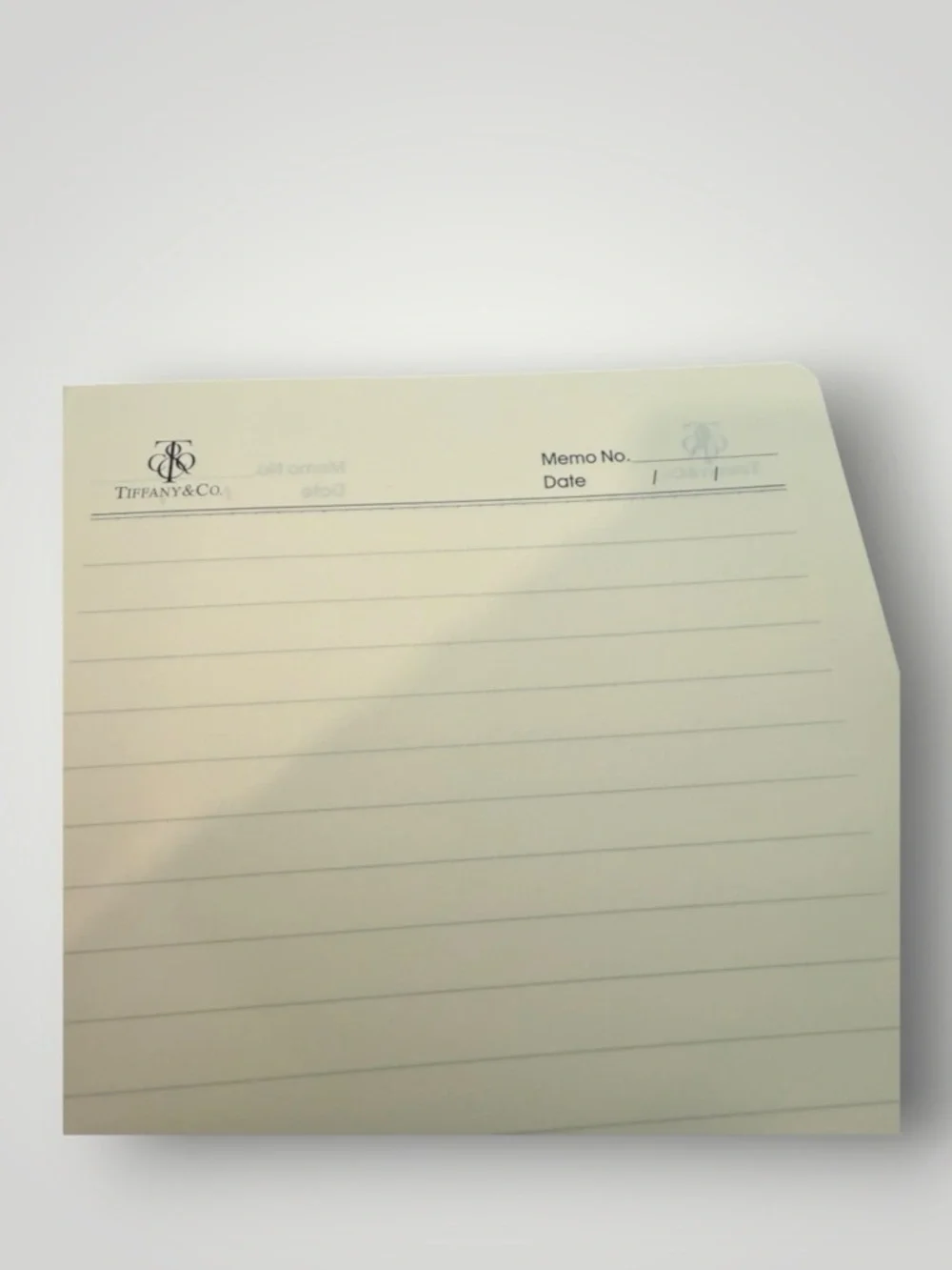 Source Unknown Teal and White Faux Leather Notebook with Gold Ring Closure